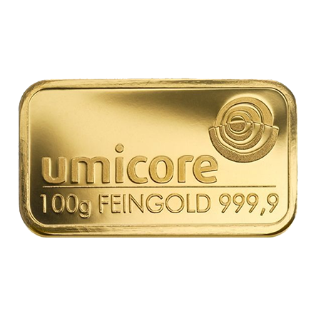 Goldbarren 100 gramm