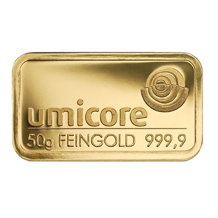Goldbarren 50 gramm
