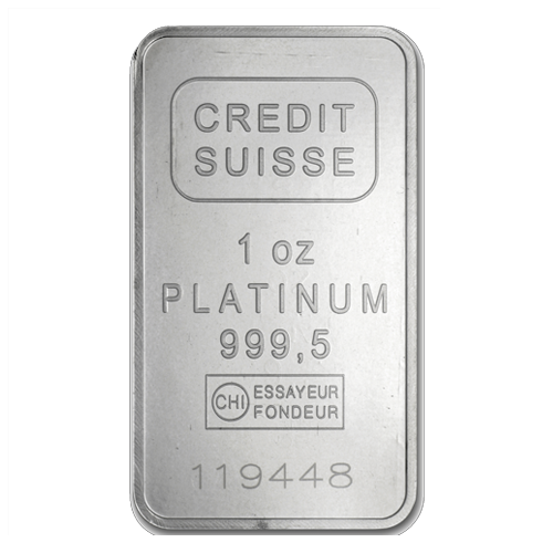 Platinbarren beleihen