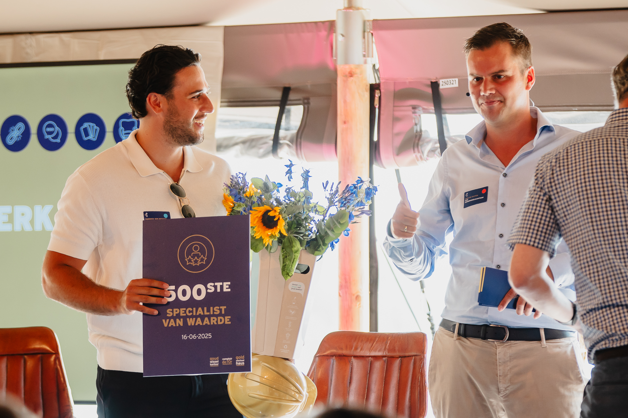 500ste medewerker van Goudwisselkantoor