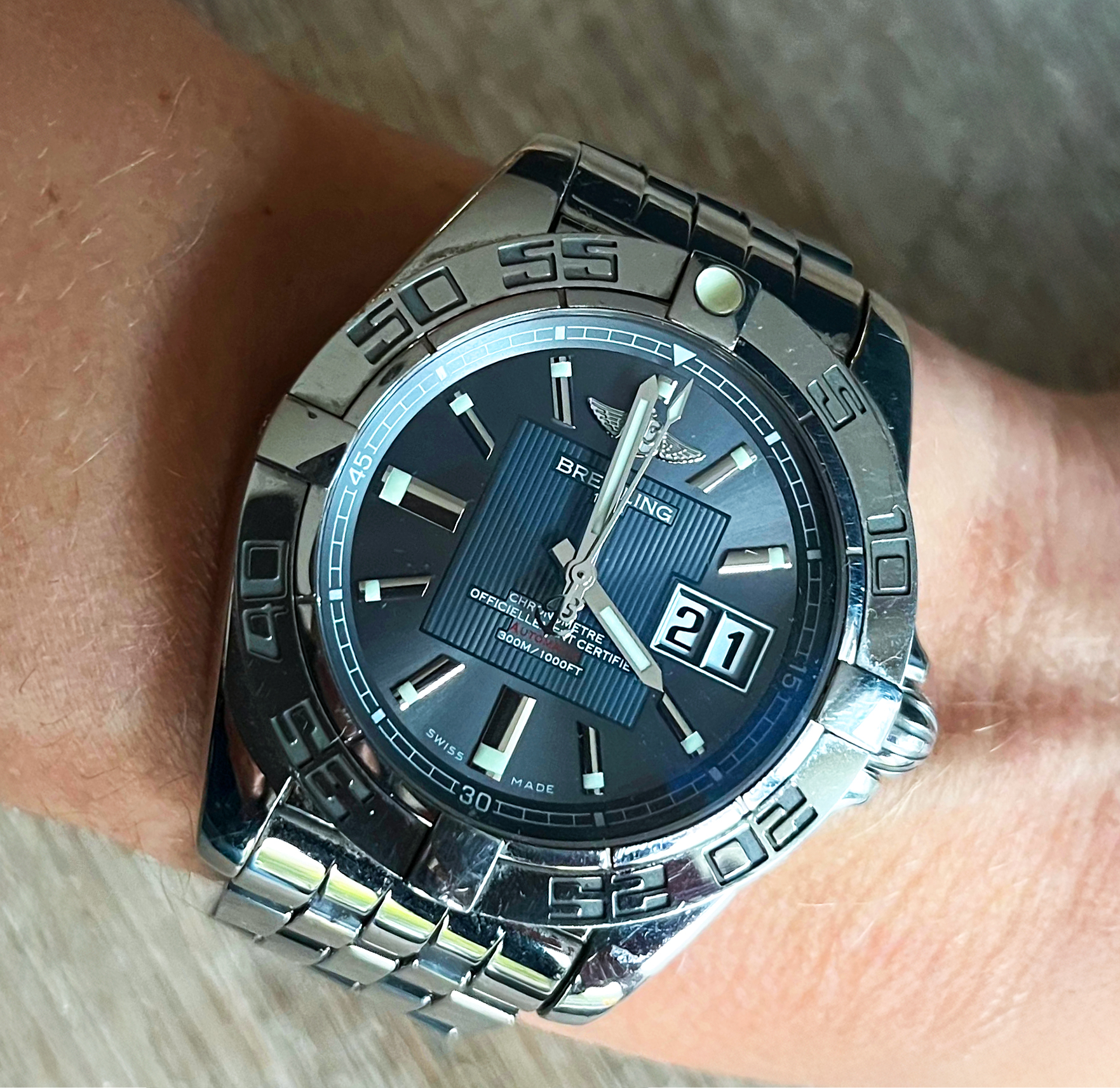 Zeit für einen Klassiker: Breitling Galactic A49350
